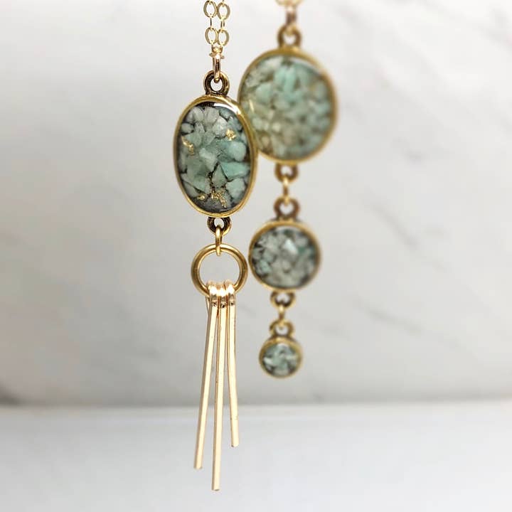 Collana Ray - Amazzonite per la vendita all'ingrosso da parte di June & Simple - by Hadas Kol