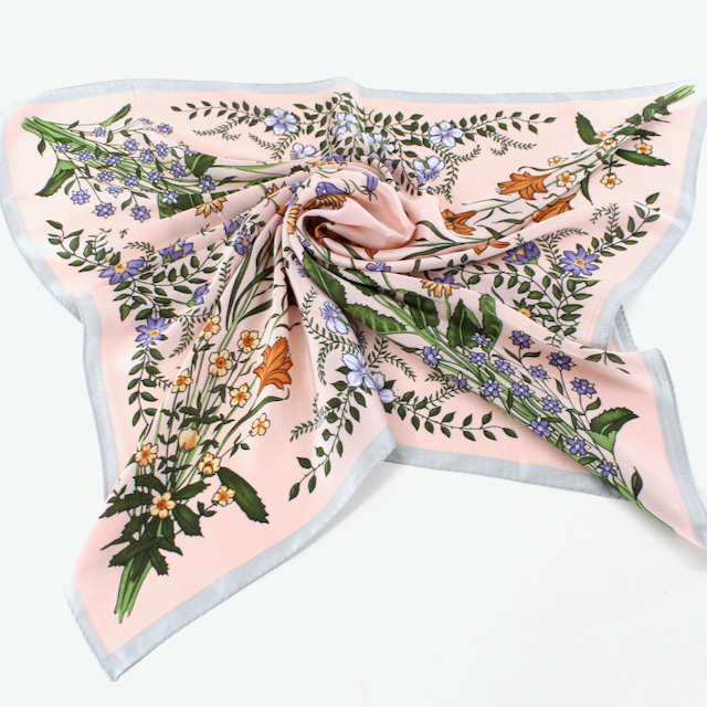 Pretty Persuasions - Wholesale Scarf - Women's - S25095 Floral Square Scarf (28"x28")14