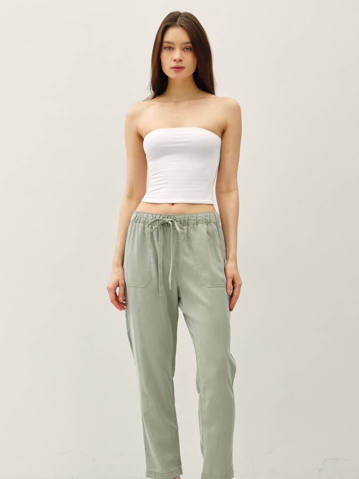 Be Cool - Wholesale Pants - Women's - NEW COLOR -TENCEL TAPERED PANTS 7