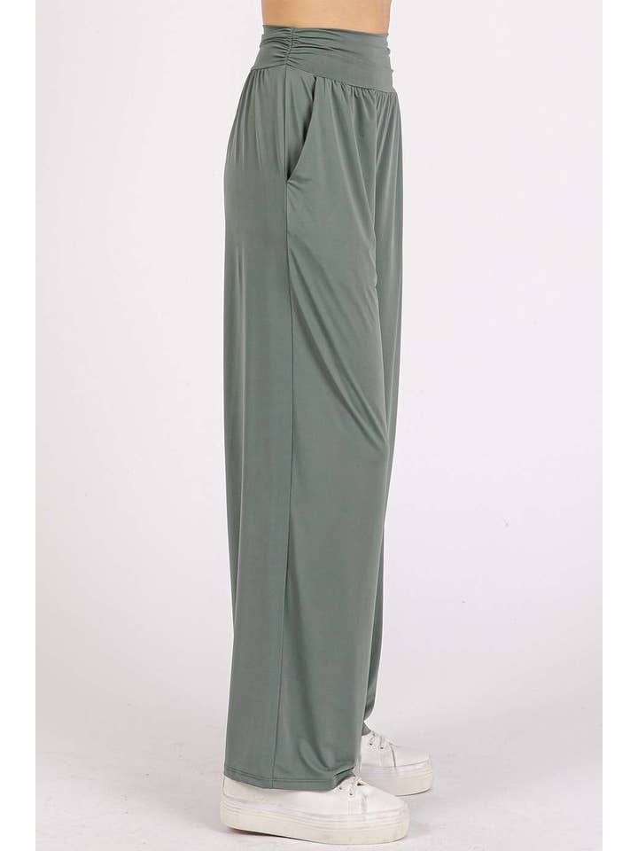 mittoshop - Wholesale Athletic pants – Women′s - YOGA AIR STRETCH BANDED WAIST STRAIGHT LEG PANTS8