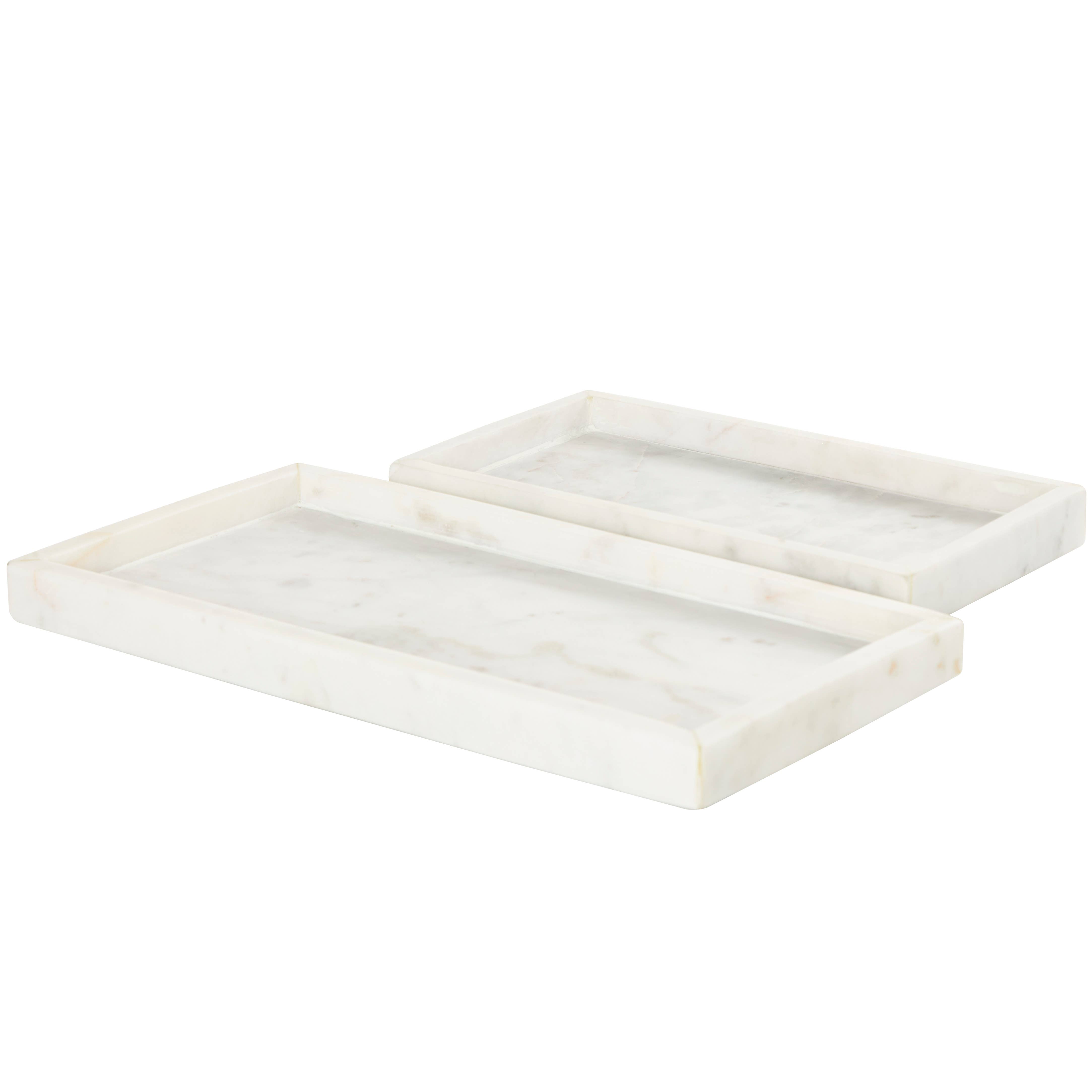 Deco Marché - Wholesale Decorative Tray - Modern White Marble Tray Set15