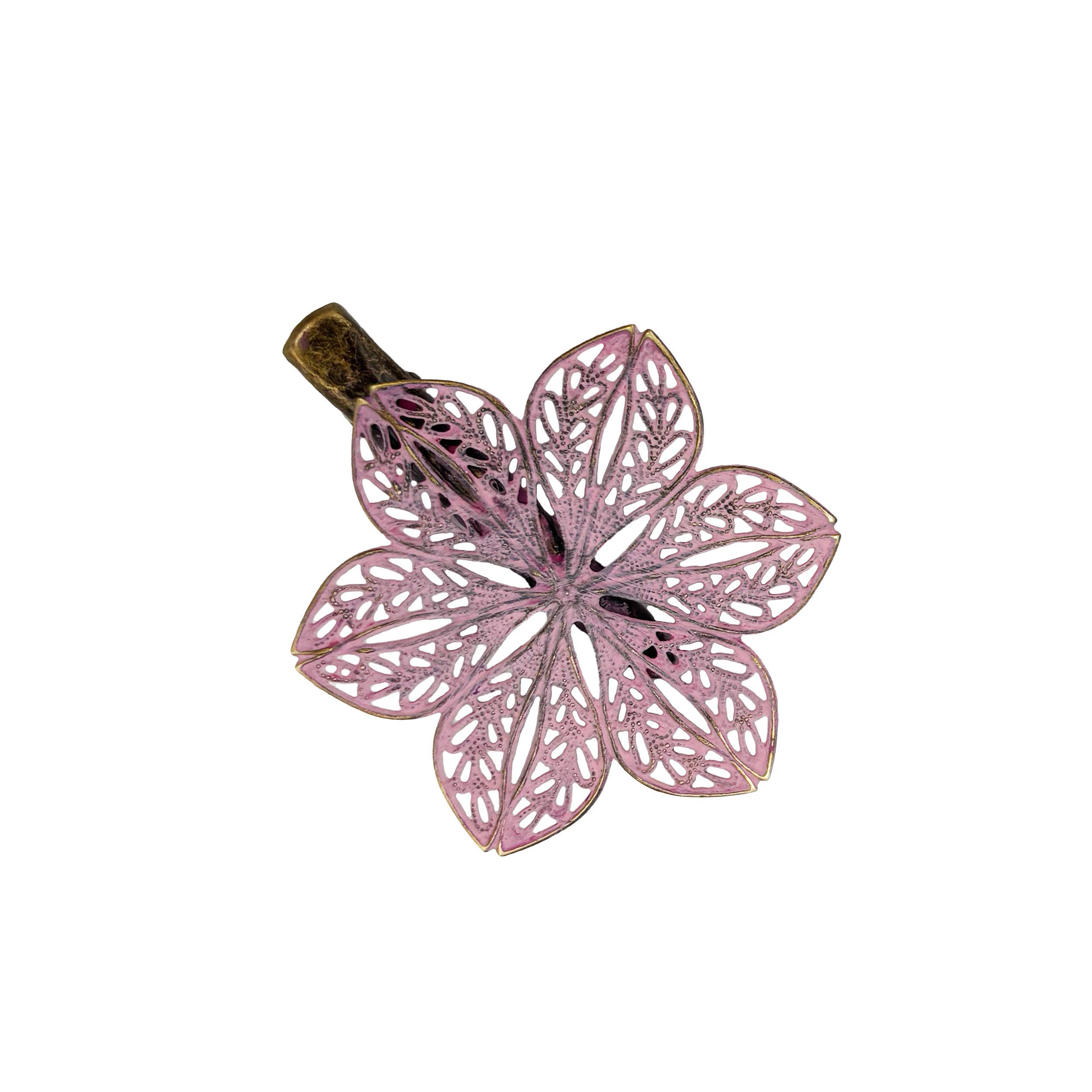 Gleeful Peacock - Wholesale Hair Clip - Women's - Plucky Flower Filigree Hair Clip2