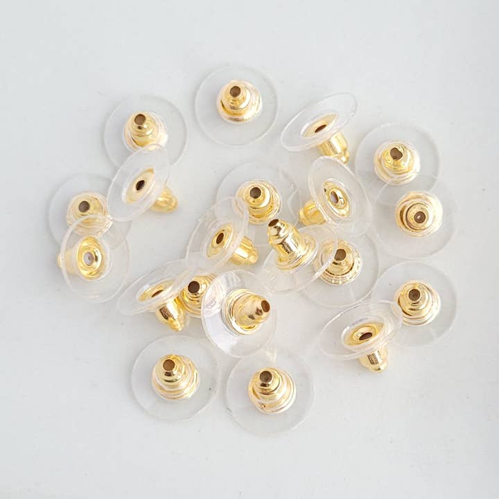 Spiffy & Splendid - Wholesale Jewelry Set - Brass Earring Backs (20 pcs)0