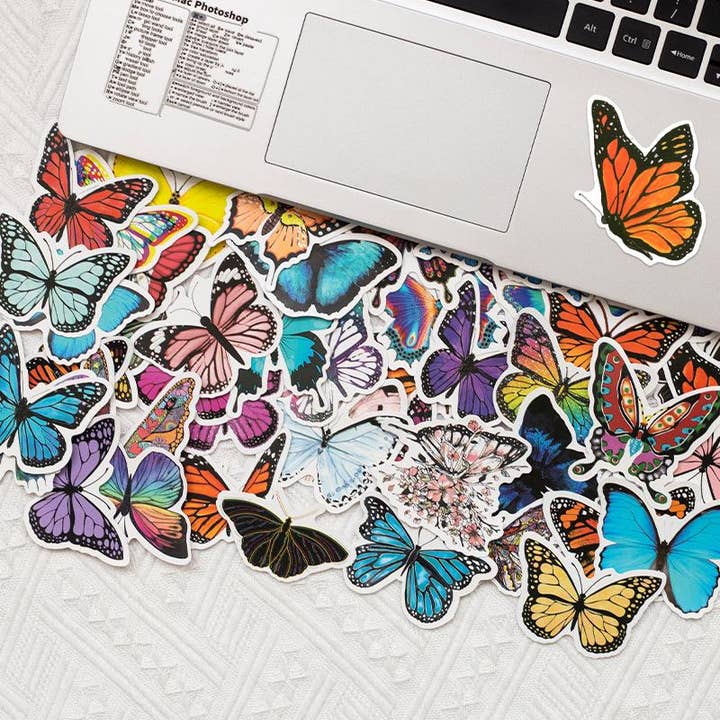 KiddieKickz - Wholesale Sticker - Kids & Baby - 50pcs/set Colorful Butterfly Creative Graffiti Sticker1