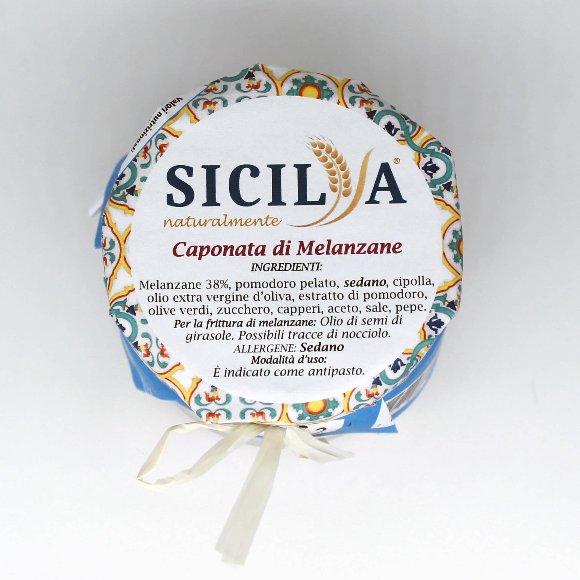Sicilia naturalmente - Wholesale Pickled Vegetables - Sicilian artisanal eggplant caponata1