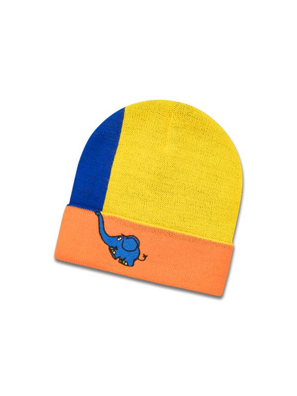 Koaa — Mouse & Friends “Color Block” — Beanie blue/yellow/ora for wholesale by koaa