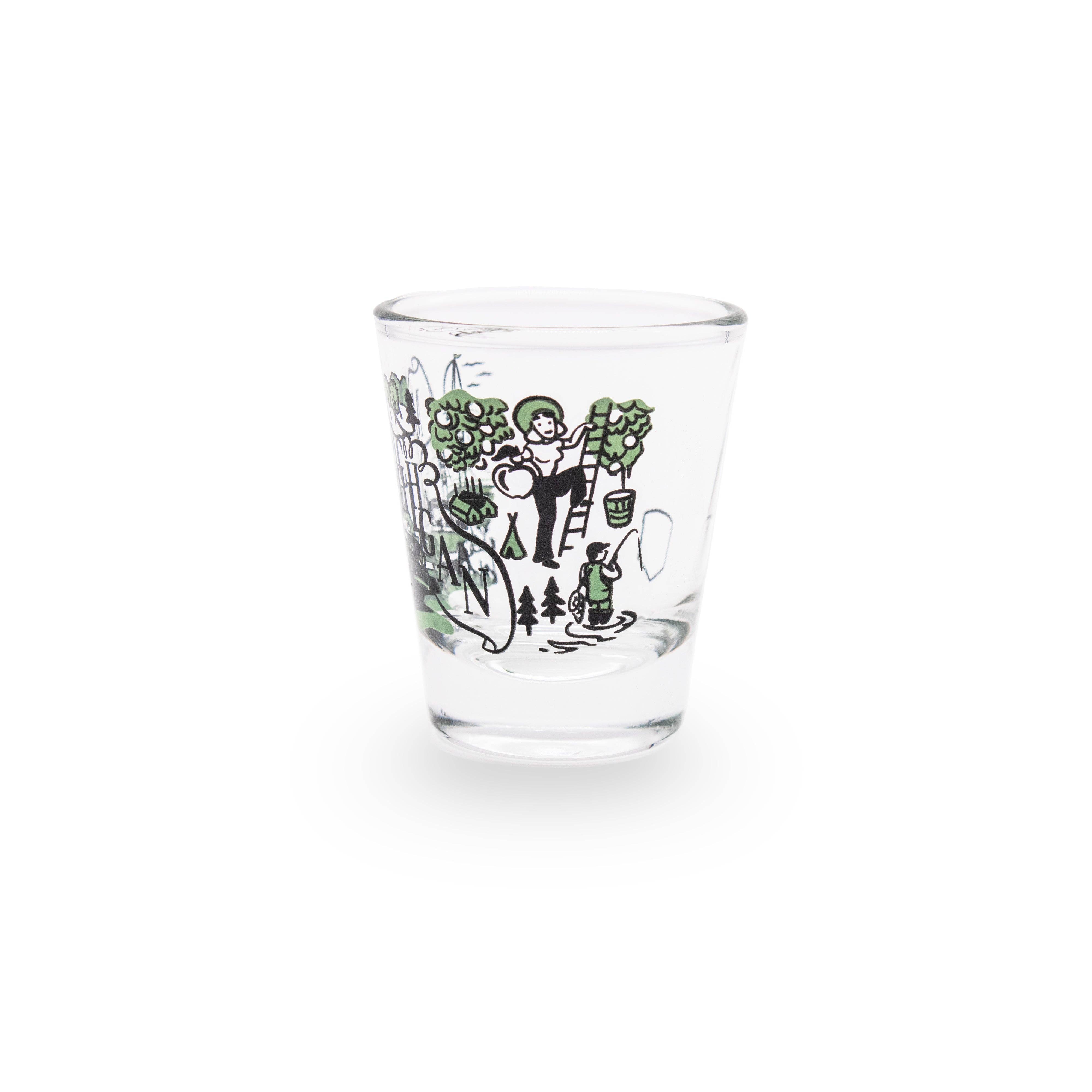 Peninsulas - Wholesale Shot Glass - Michigan Shot Glass1