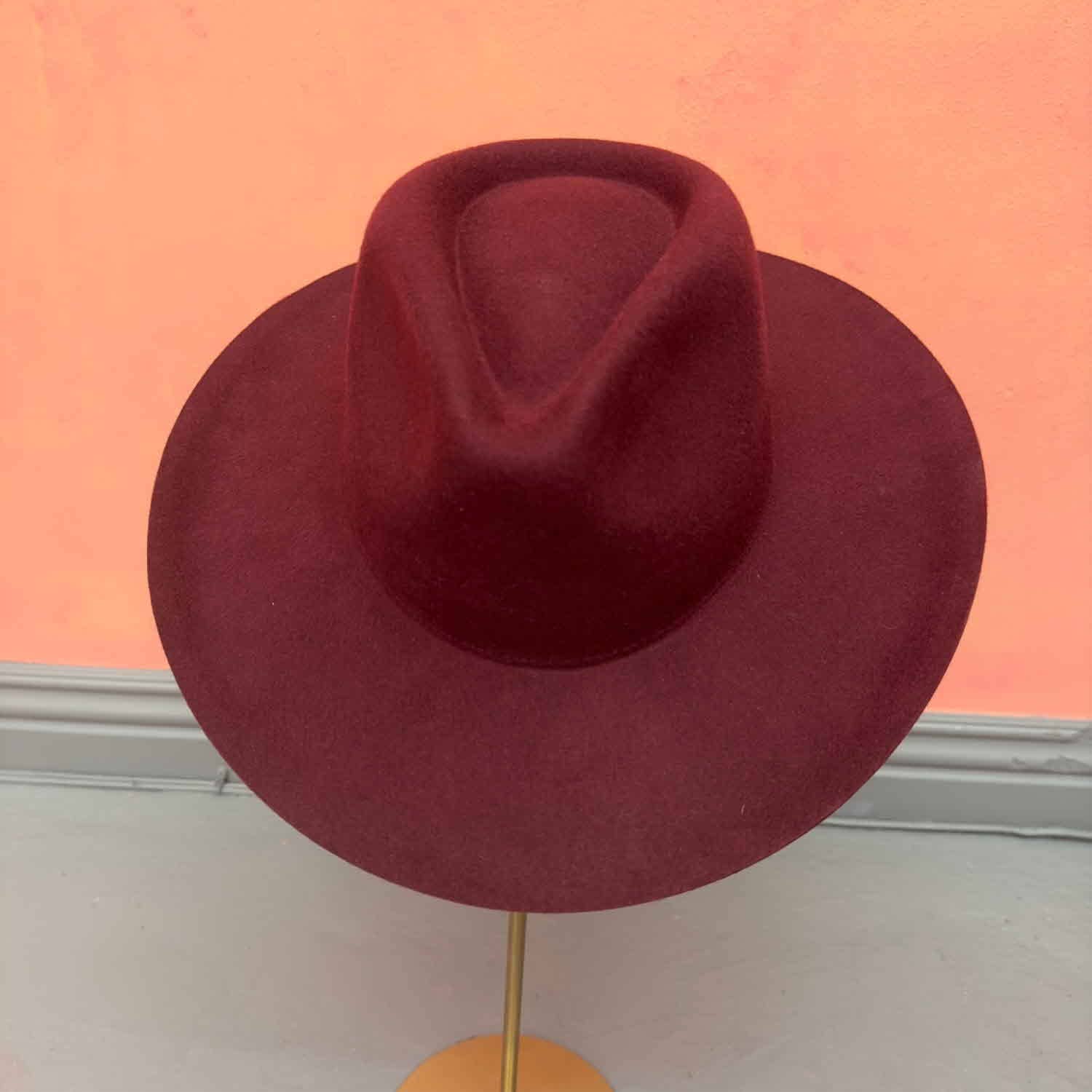 One and Only Accessories - Wholesale Fedora - Women's - Stiff brim  Australian Rancher  wool Hat (Copy)1