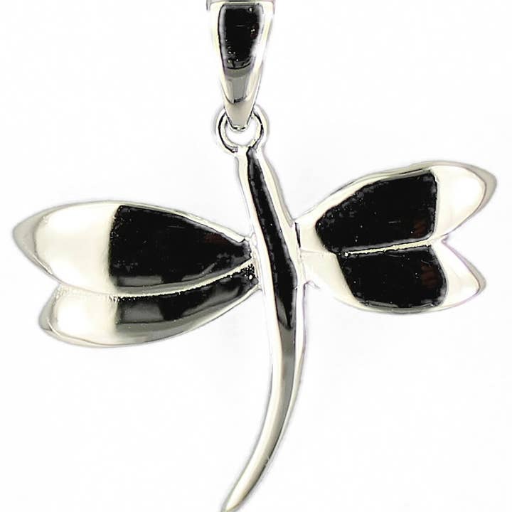 Pendentif libellule 30 mm en argent 925 e-coated pour la vente par Janusch