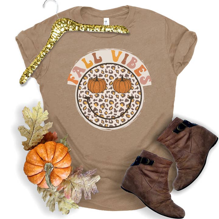 Fall Vibes Tee for wholesale by Rebelle Tree Boutique