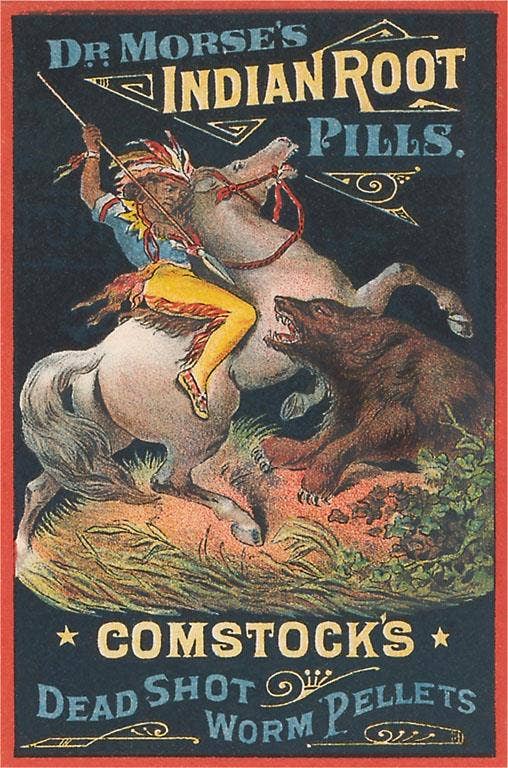 Found Image Press - Wholesale Stationery/Notecard Set - Greeting Card TC-167 Indian Root Worm Pellets0