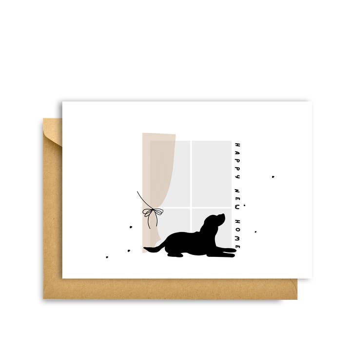 HAPPY NEW HOME DOG CARD, Housewarming Card for wholesale by My Hygge Shop