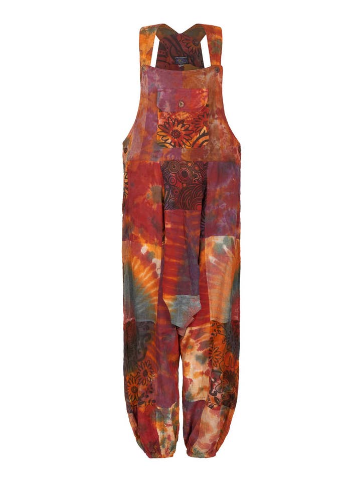Wicked Dragon Clothing – wholesale Overalls – Women's – Bodhi patchwork harem dungarees