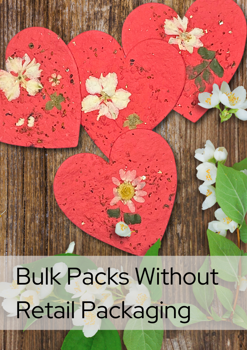 Alma Boheme Handmade - Wholesale Plant Seeds - Seeded Wildflower Paper Heart2