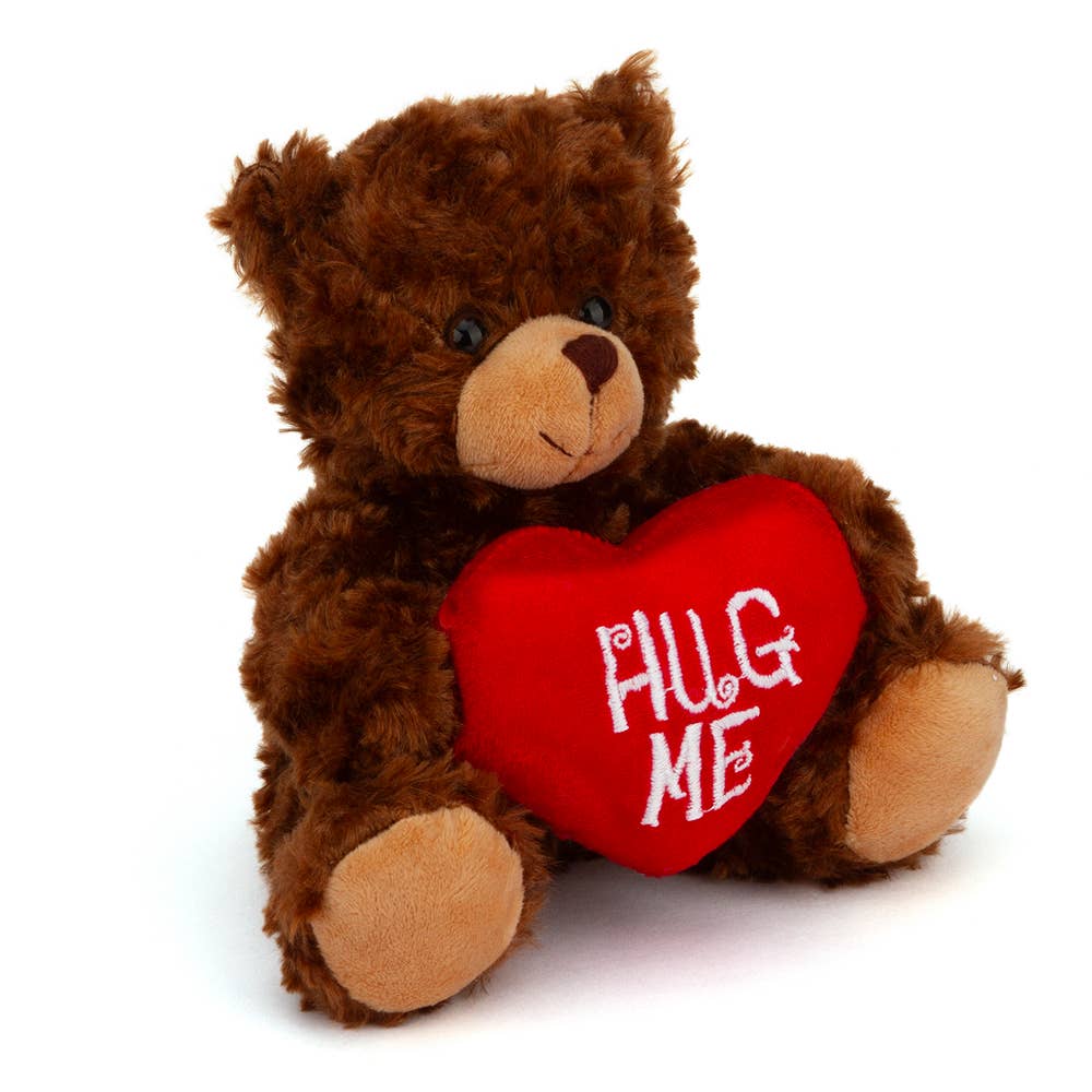 Plushland - Vendita all'ingrosso Peluche - Bambini e neonati - Orsacchiotto di San Valentino da 6" e 9" con un messaggio sul cuore che tiene in mano18