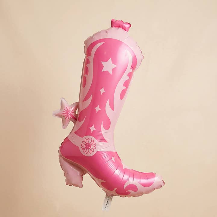 Ballon en aluminium nœud rose – 23" bord festonné, fête girly (Copie) pour la vente par Zoey Christina