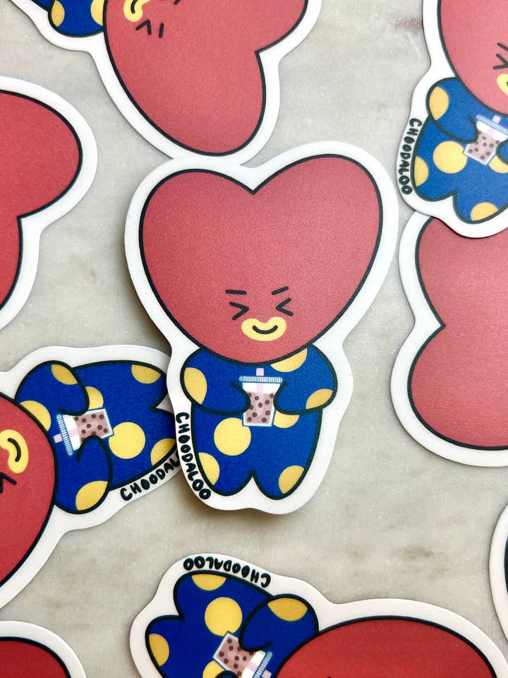 BTS Tata Boba Sticker - BTS Tata - BT21 Tata for wholesale by Choodaloo