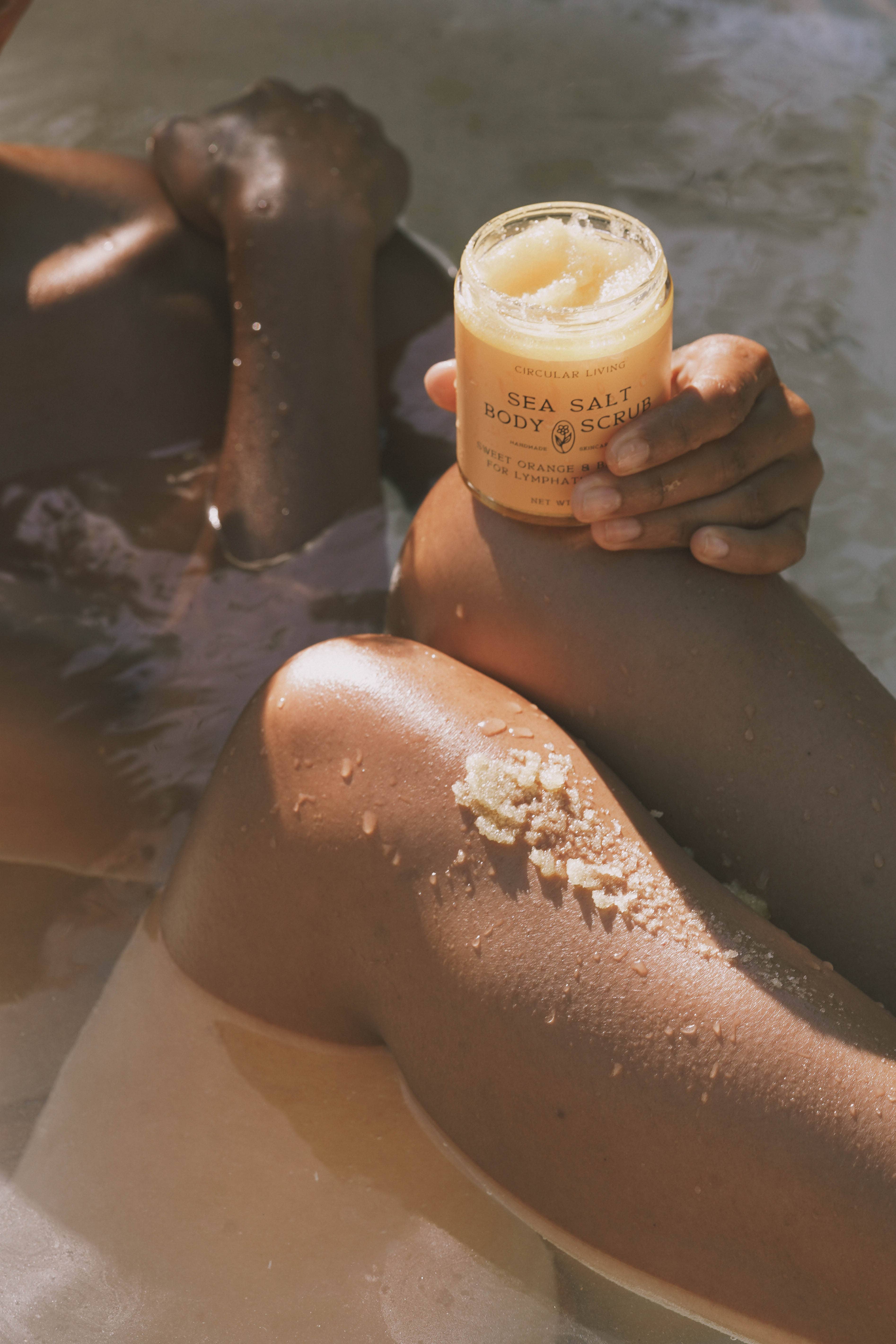 Circular Living - Wholesale Body scrub/exfoliant - Sea Salt Body Scrub, Sweet Orange & Bergamot