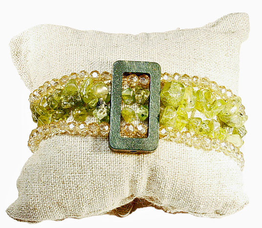 Ciao Bella Jewelry Inc - Vendita all'ingrosso Bracciale con perline - Braccialetto elasticizzato con pietre preziose rettangolari multifilo8