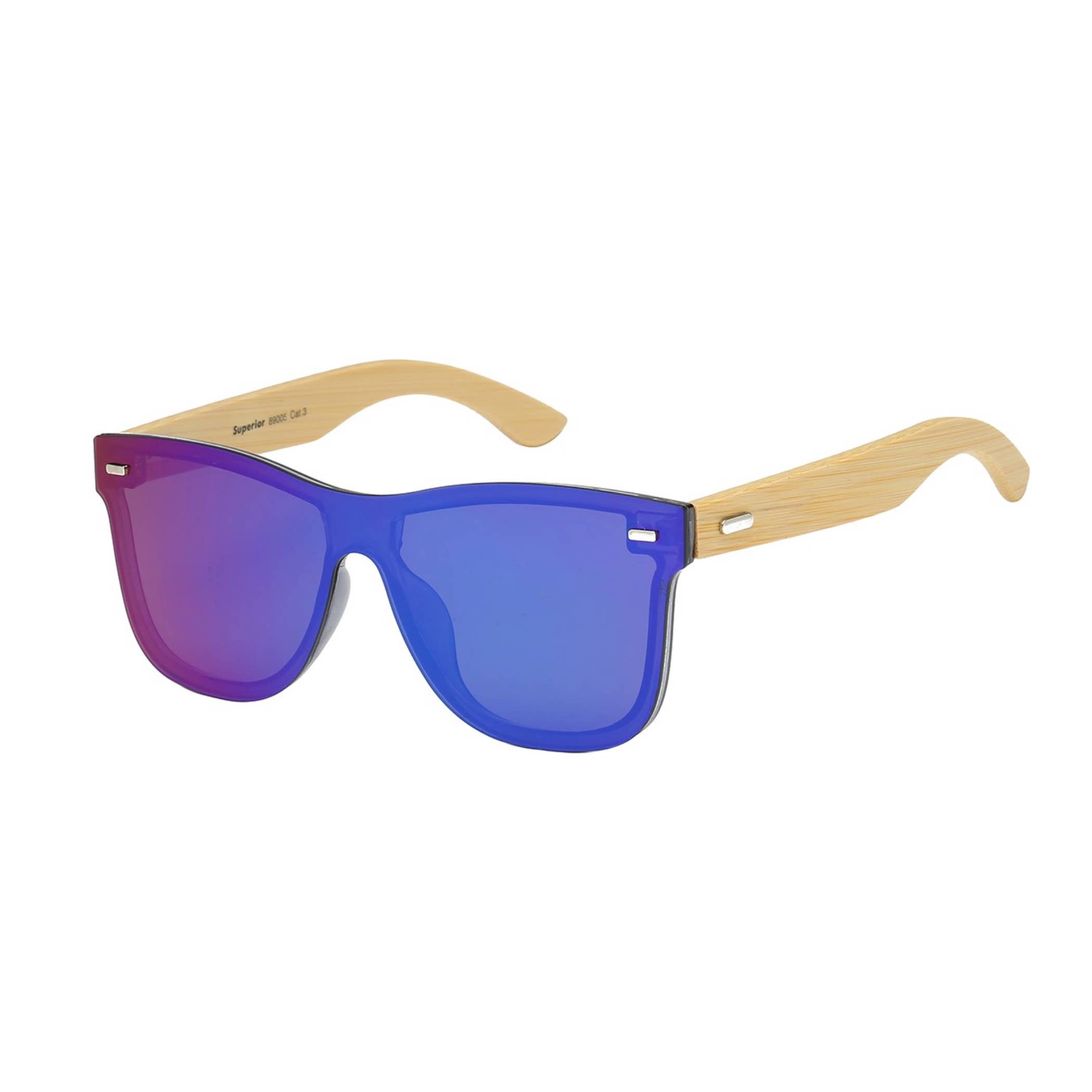 Luna Sunglasses - Wholesale Sunglasses - Unisex - Bamboo unisex sunglasses - LZ512-8SUP890053