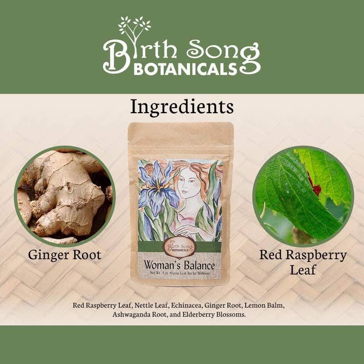Birth Song Botanicals Co. - Wholesale Loose Tea - Woman's Balance Nourishing Ashwagandha Tea