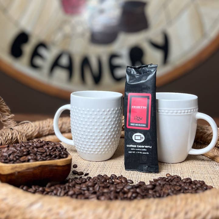 Coffee Beanery - Vente Café moulu - Amaretto Café aromatisé | 1 pot Sampler1