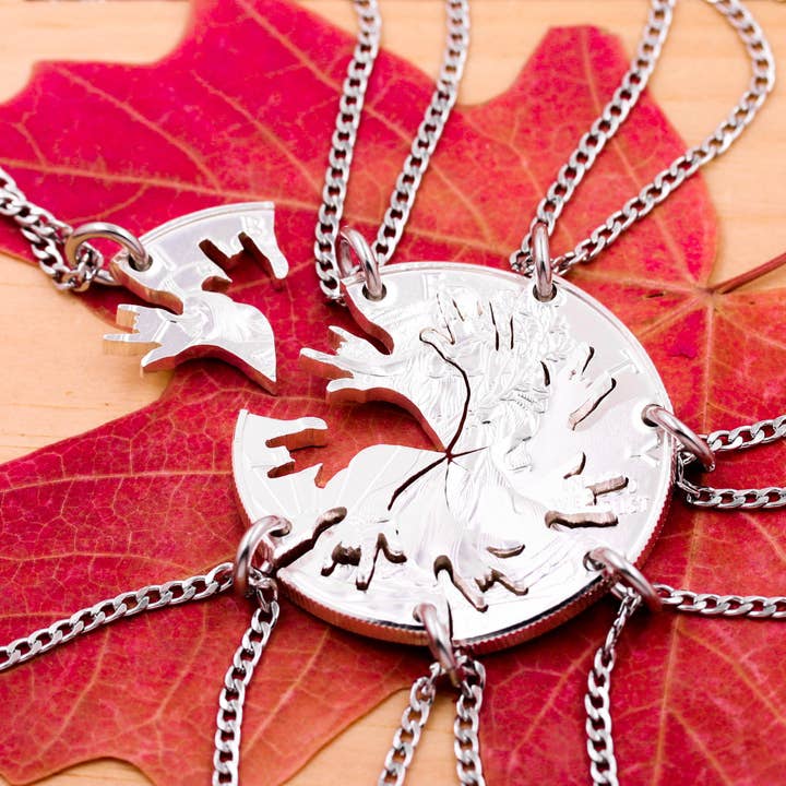 7 ASL Hand Necklaces, I Love You Hands, American Sign Language for wholesale by NameCoins