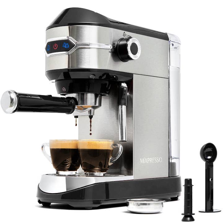 Mixpresso Espresso Maker, 15 Bar Espresso Machine With Milk Frother, Steam Wand For Latte and Cappuccino 37 Oz 1450W for wholesale by Mixpresso