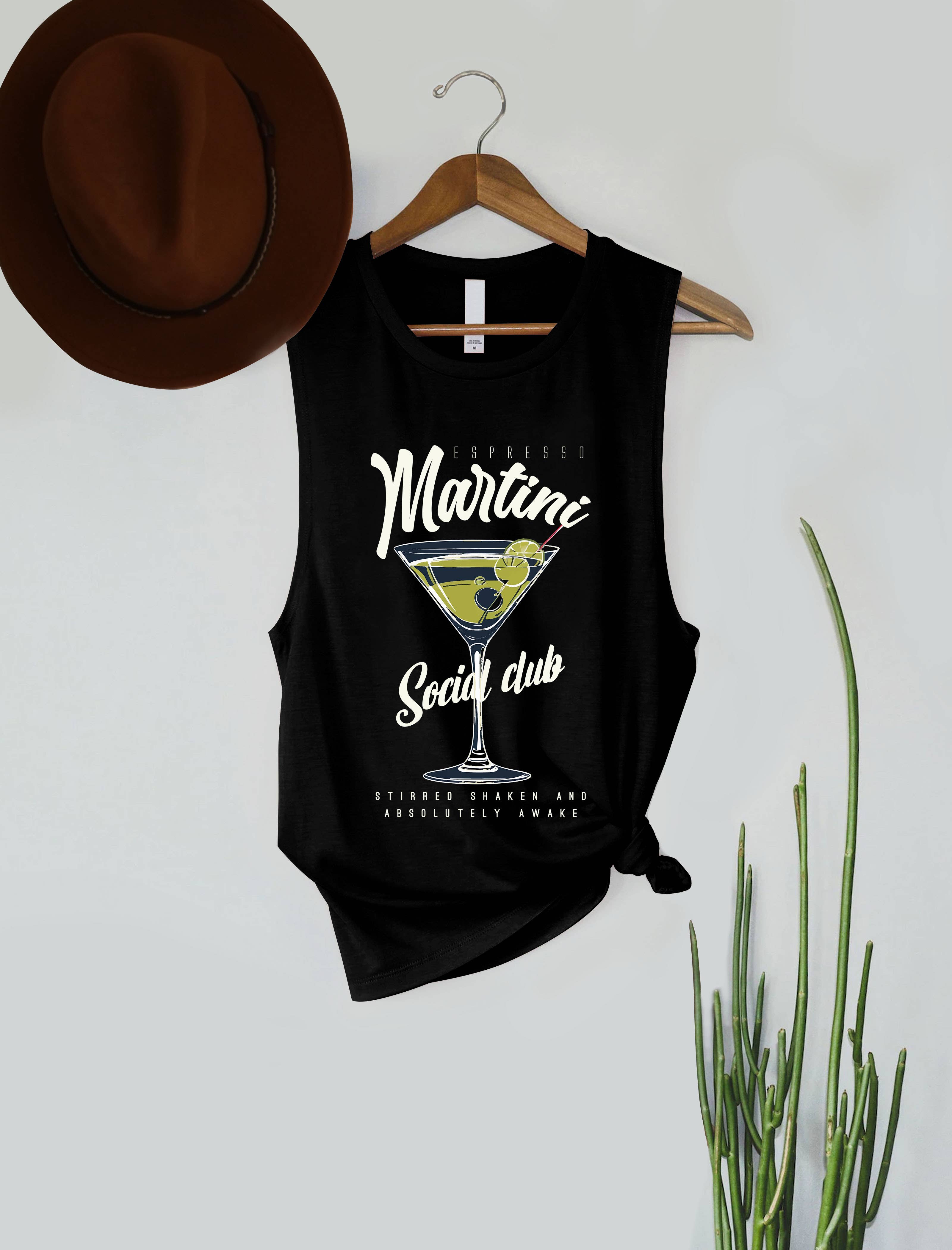 PINK NABI - Vendita all'ingrosso Canotta - Donna - Canotta con grafica - Espresso Martini social club0