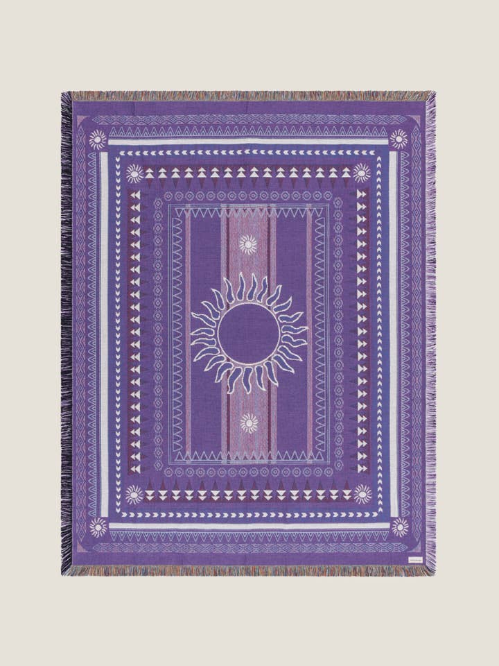 Sunset Purple blanket for wholesale by Naming This Later