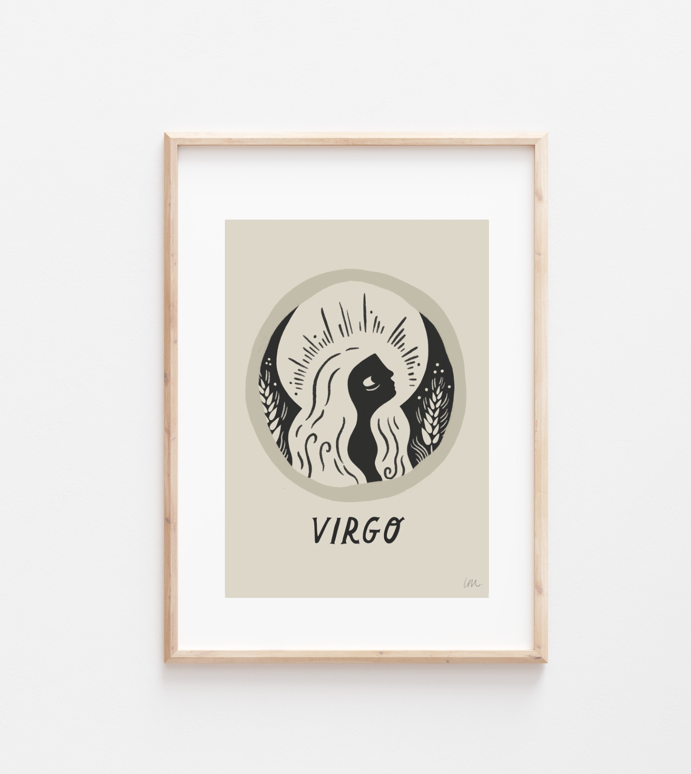 Lauren Marina - Wholesale Art Print - Virgo Zodiac Star Sign Art Print0