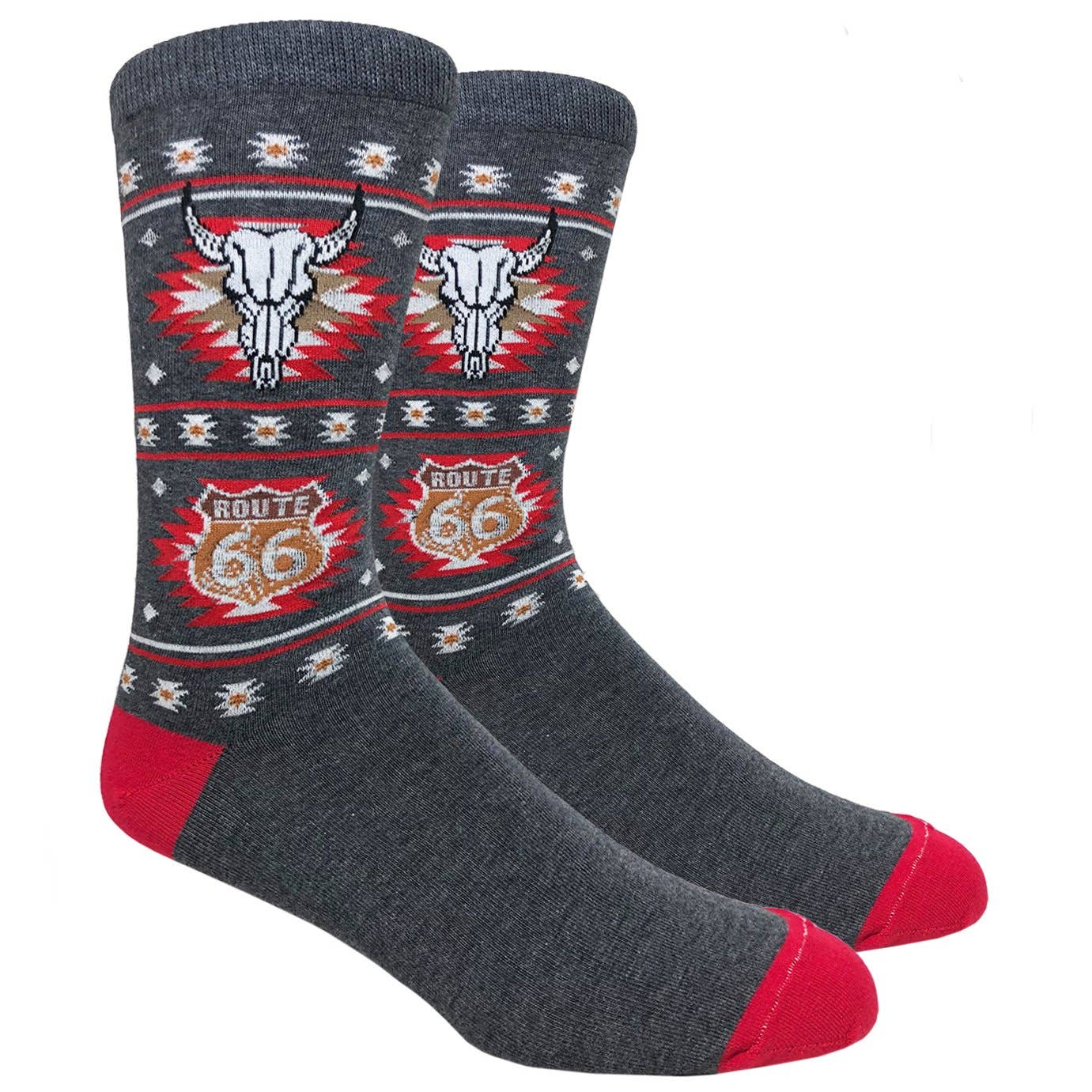 Finefit - Wholesale Socks - Unisex - Desert Route 66 (Charcoal)