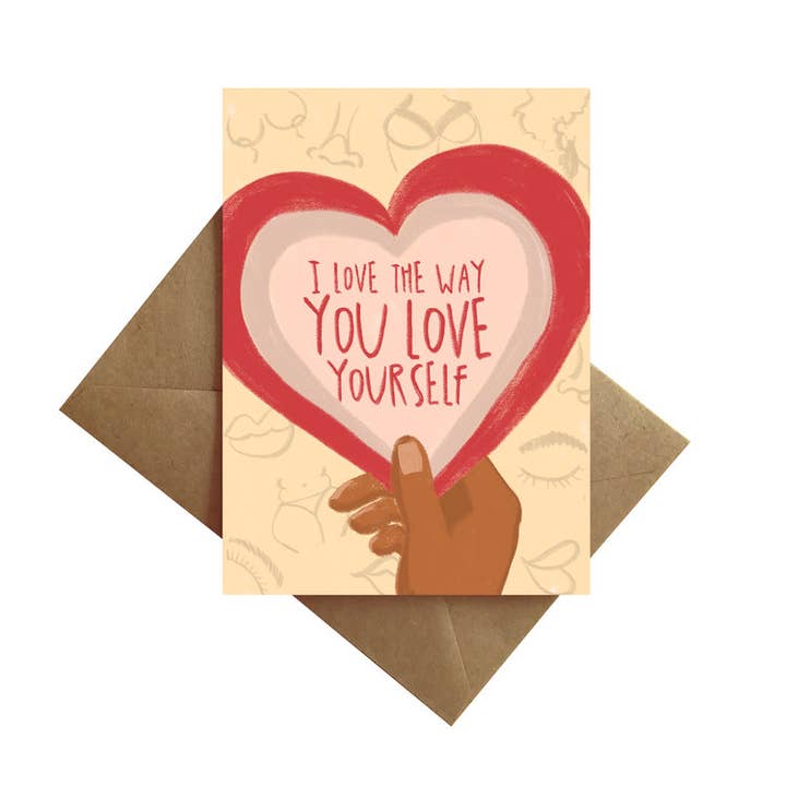 De manier waarop je van jezelf houdt kaart voor wholesale door By Ms James