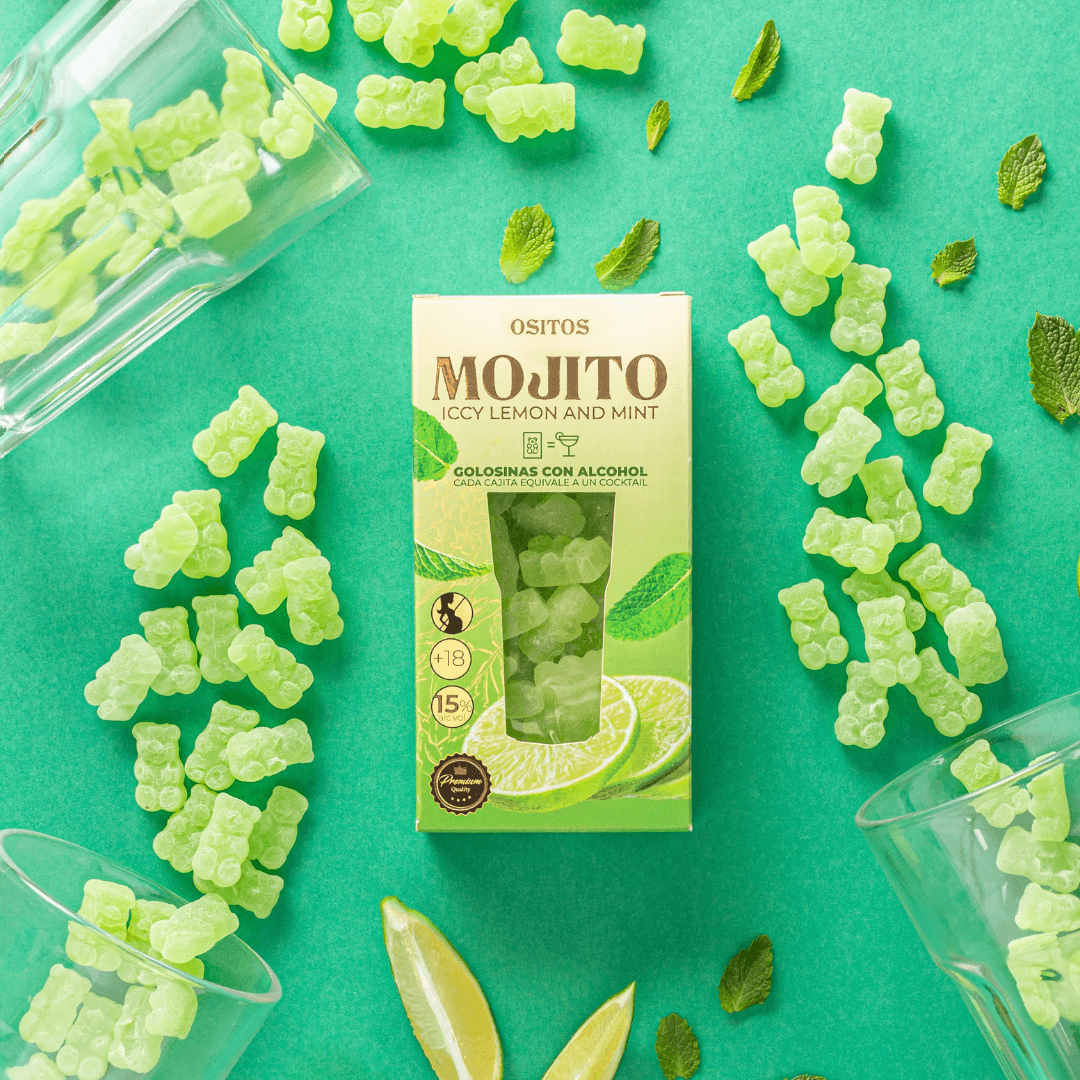 Gudis - Wholesale Gummy - Gummies C/Alcohol - Mojito Cocktail Box 70g1