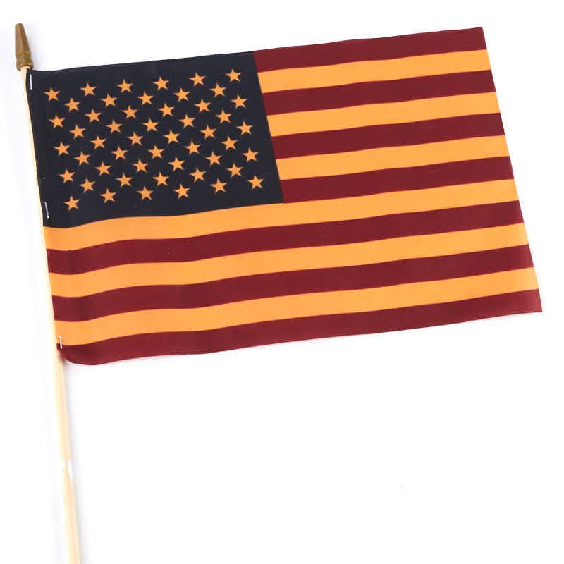Factory Direct Craft – Engroshandel Flag – Te-farvet look amerikansk pindeflag - Vælg størrelse1