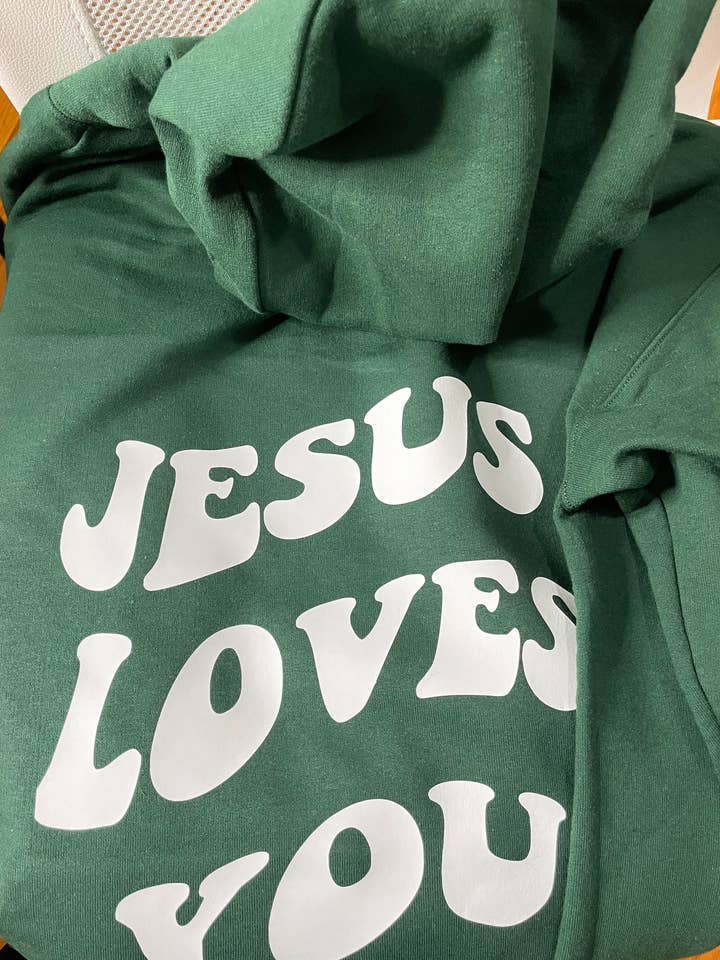 Jesus Loves You | Hoodie for wholesale by Apparel for God LLC