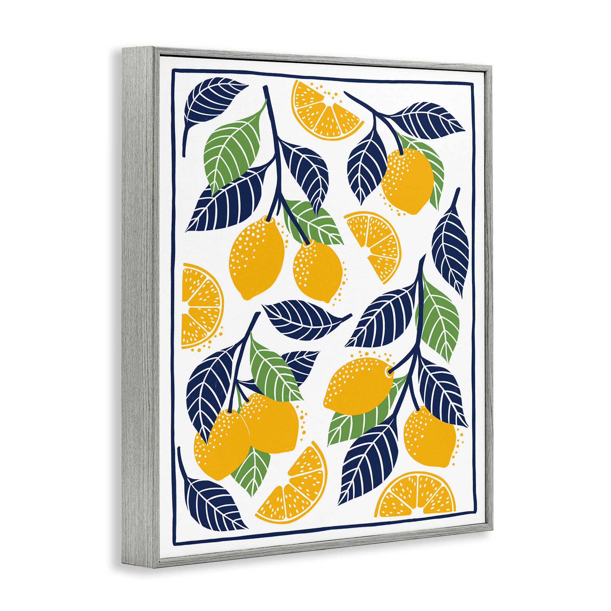 Stupell Industries – wholesale Wall sign – Mediterranean Lemons Pattern - Framed Wall Art14