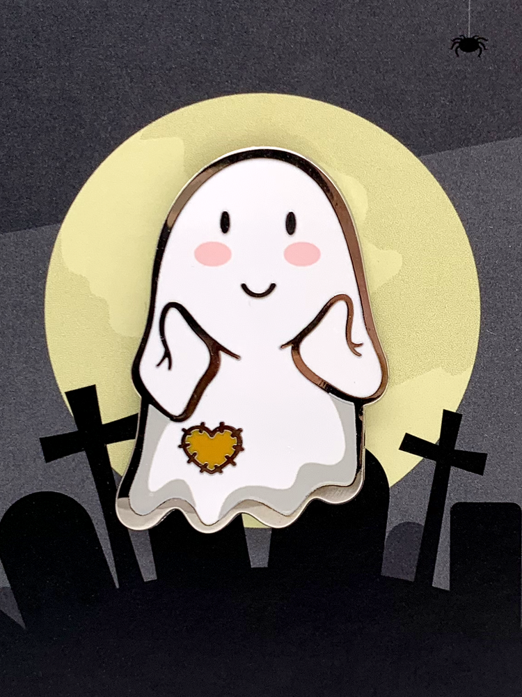 rose & roo - Wholesale Lapel Pin/Button - Hey, Boo Enamel Pin2