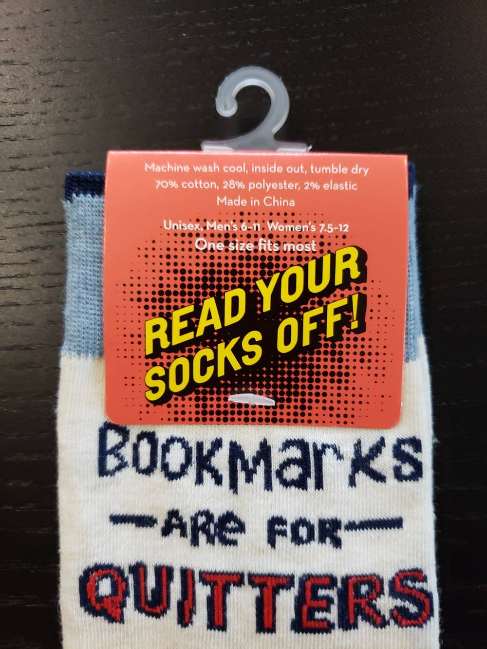 Gibbs Smith - Wholesale Socks - Unisex - Bookmarks Are for Quitters Socks Prepack (6)
2