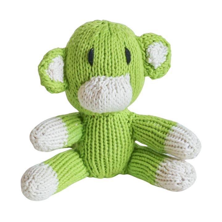 Hand Knit Organic Cotton Rascal-Style Monkey for wholesale by The Jacaranda Collective