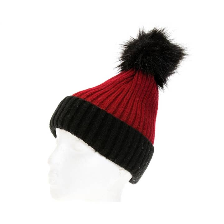 Fashion Beanies - Cashmere Blend Pom Beanie for wholesale by DNMC