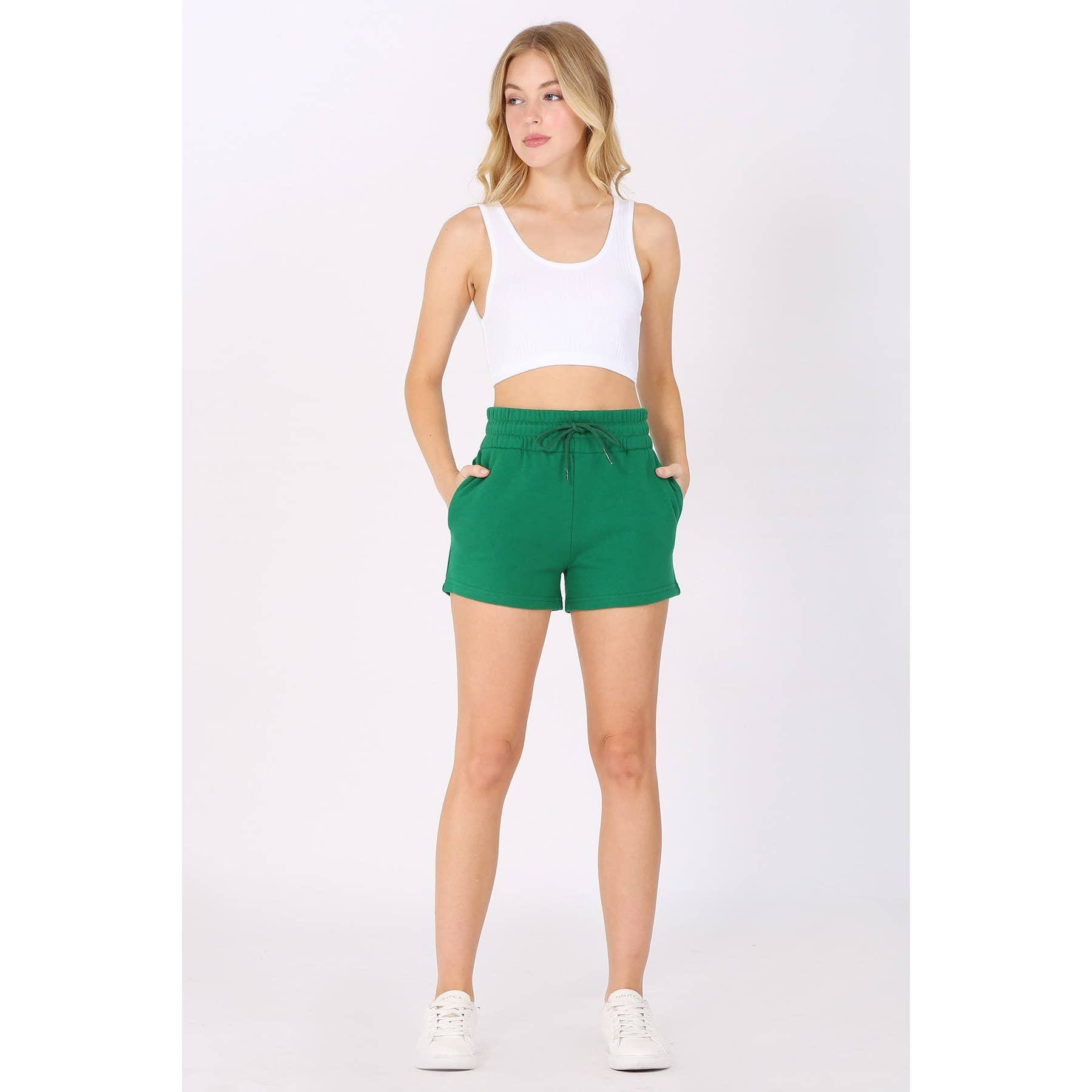 UP CLOTHING - Wholesale Shorts – Women’s - Solid Fleece Lounge Sweat Shorts9
