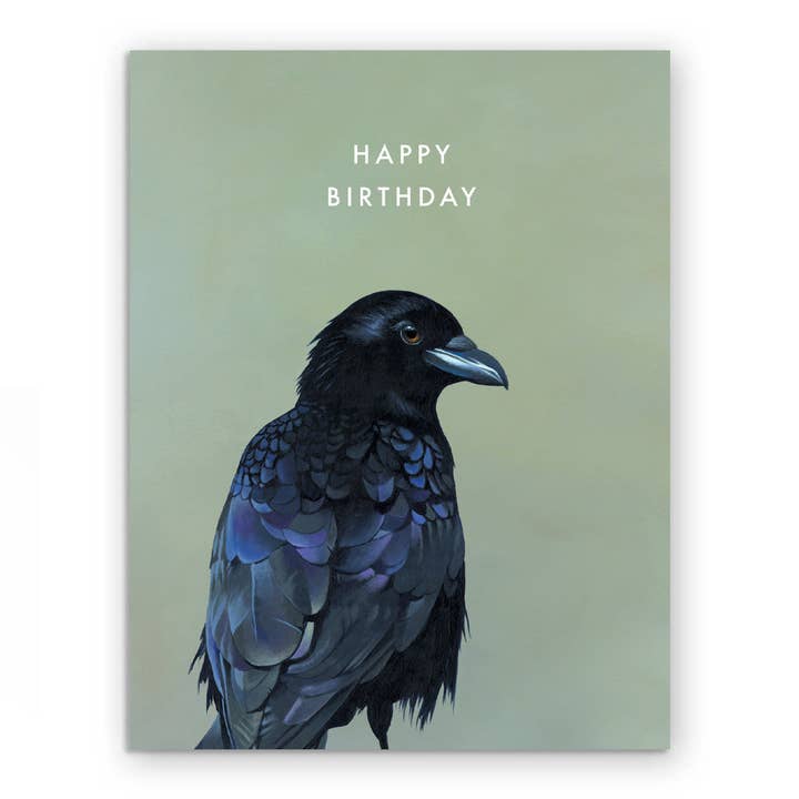 The Mincing Mockingbird - Wholesale Birthday Card - Crow Birthday Card