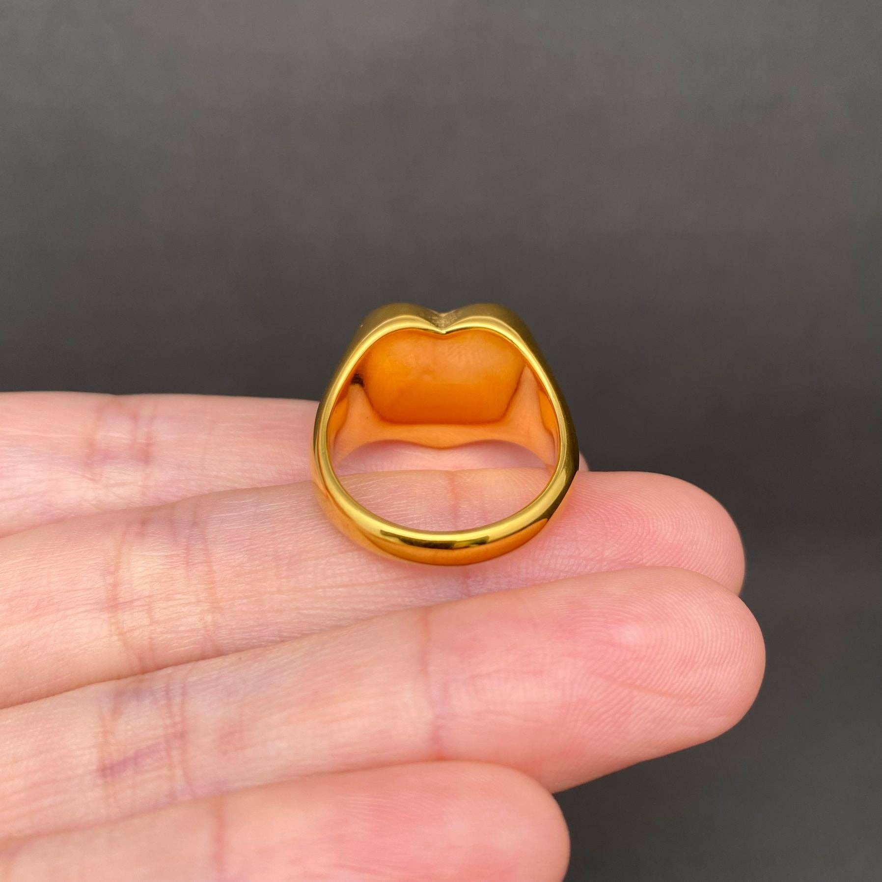 Wholesale Mama Heart shape 18K Gold Plated Stainless Steel Ring - FGS ...