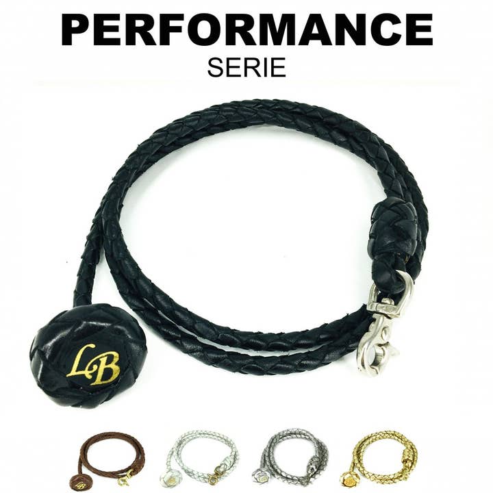 Showline 100 cm con moschettone per la vendita all'ingrosso da parte di LEATHER by beth