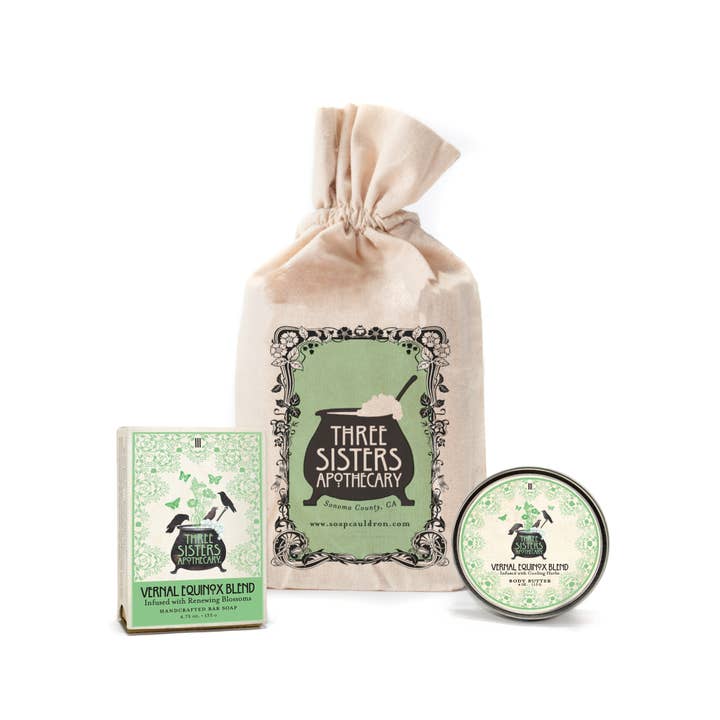 Soap Cauldron - Wholesale Body Balm/Butter - Muslin Gift Set Vernal Equinox