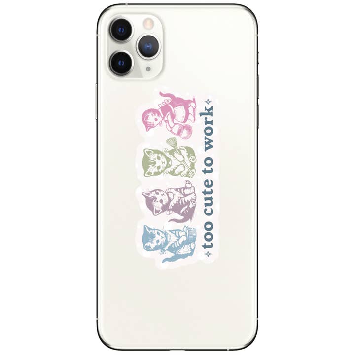 Juju and Moxie - Wholesale Phone & laptop stickers - Funny Sarcastic Cute Kitty Cat High Quality Vinyl Sticker4