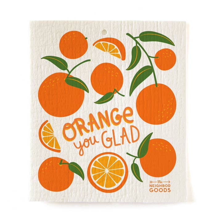 Orange Sponge Cloth for wholesale by The Neighborgoods