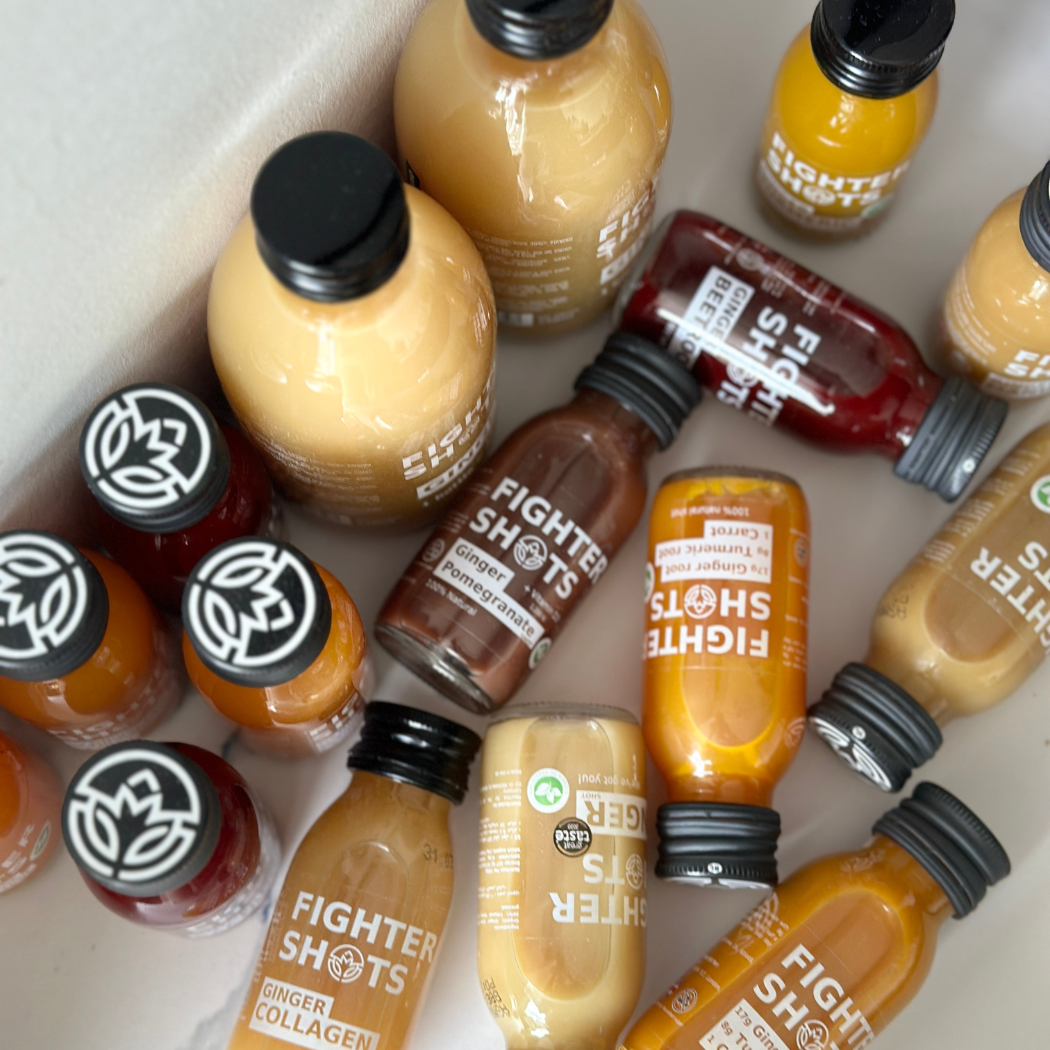 Fighter Shots - Wholesale Oral Supplement/Vitamin - Ginger + Marine Collagen 3,000mg welness shot 12x60ml2