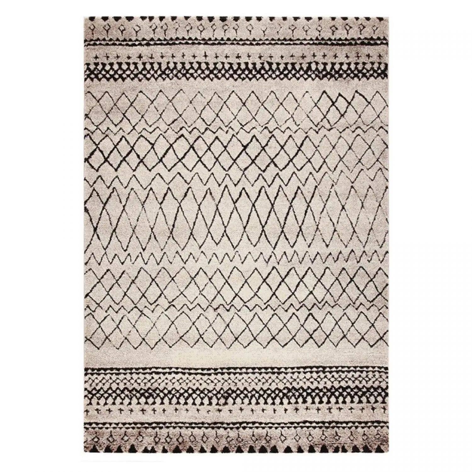 Beige Tapis berbère style MOROCCO TRIBAL Oeko tex en vente sur Faire1